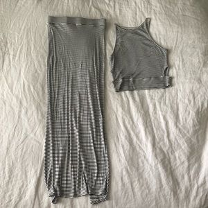 Adorable two piece striped set